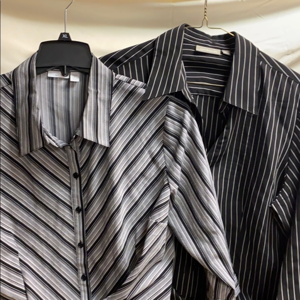 Two xl button down blouses